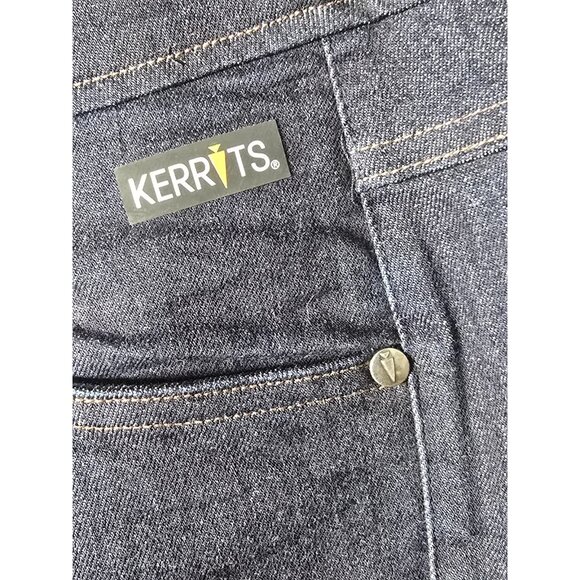NWOT Kerrits Women’s Stretch Denim Knee Patch Breeches M Color-Bloc Riding Pants - Picture 6 of 16